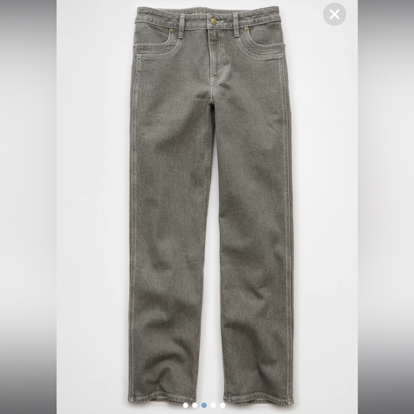 AEO Grey Stovepipe Jeans - Picture 3 of 10